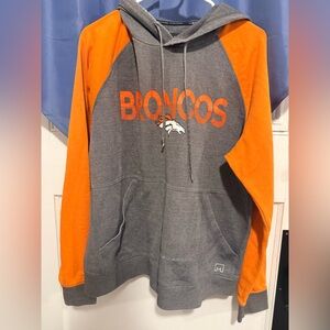 Broncos Gray and Orange Men's Sweater